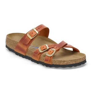 Franca Soft Footbed Oiled Leather Burnt Orange