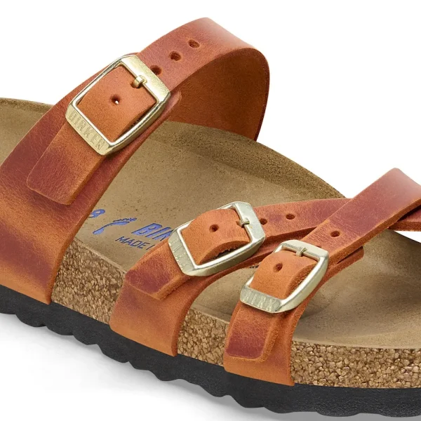 Franca Soft Footbed Oiled Leather Burnt Orange - Image 6