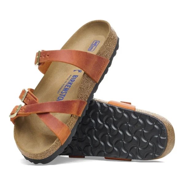 Franca Soft Footbed Oiled Leather Burnt Orange - Image 2