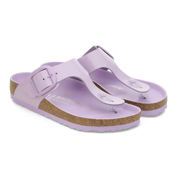 Gizeh Big Buckle Natural Leather Patent High-Shine Crocus - Image 4