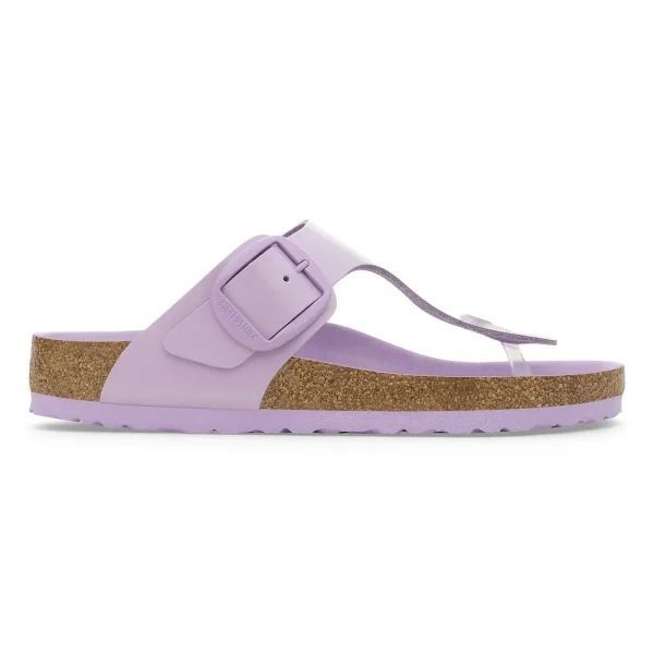 Gizeh Big Buckle Natural Leather Patent High-Shine Crocus - Image 5