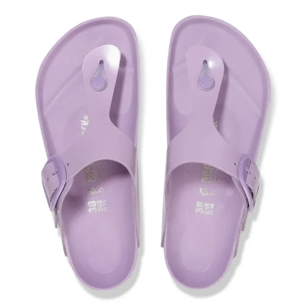 Gizeh Big Buckle Natural Leather Patent High-Shine Crocus - Image 3