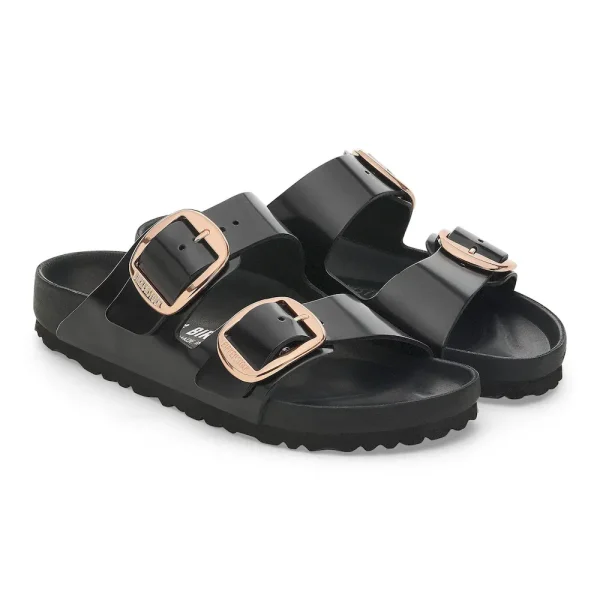 Arizona Big Buckle Natural Leather Patent High Shine Black - Image 6