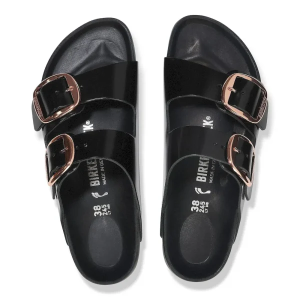 Arizona Big Buckle Natural Leather Patent High Shine Black - Image 5