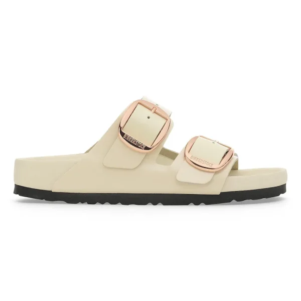 Arizona Big Buckle Natural Leather Patent High Shine Ecru - Image 7