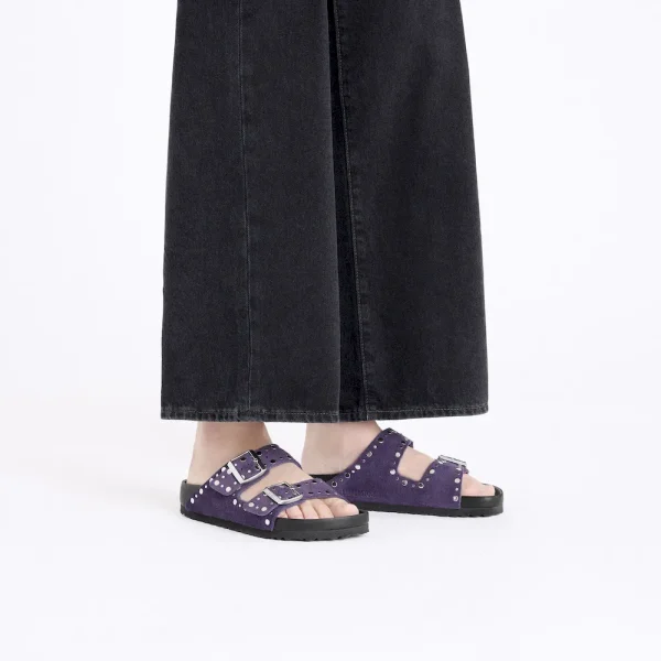 Arizona Rivets Suede Leather Acai - Image 2