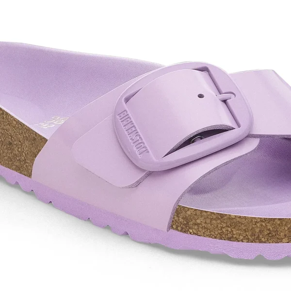 Madrid Big Buckle Natural Leather Patent High-Shine Crocus Tonal Buckle - Image 6