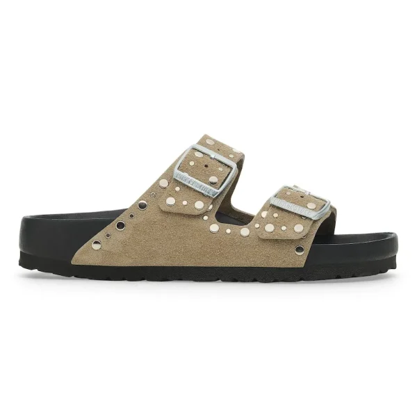 Arizona Rivets Suede Leather Taupe - Image 7