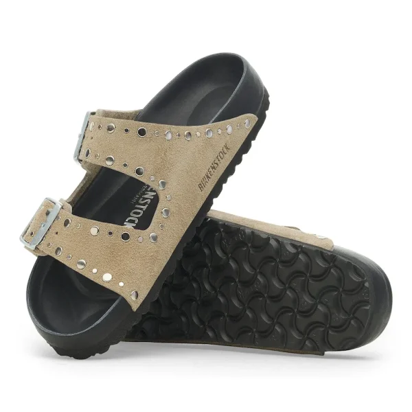 Arizona Rivets Suede Leather Taupe - Image 4