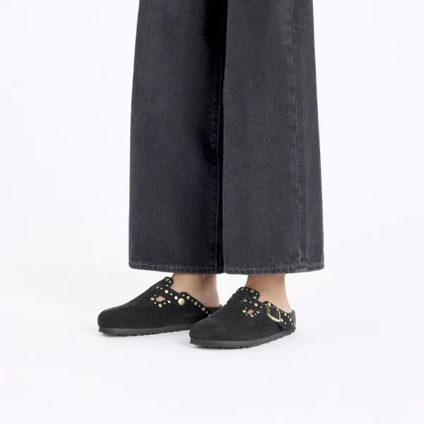 Boston Rivets Suede Leather Black - Image 2