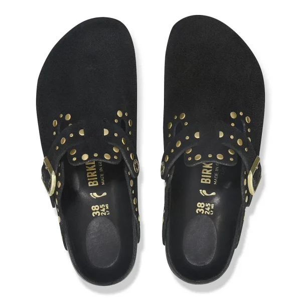 Boston Rivets Suede Leather Black - Image 5
