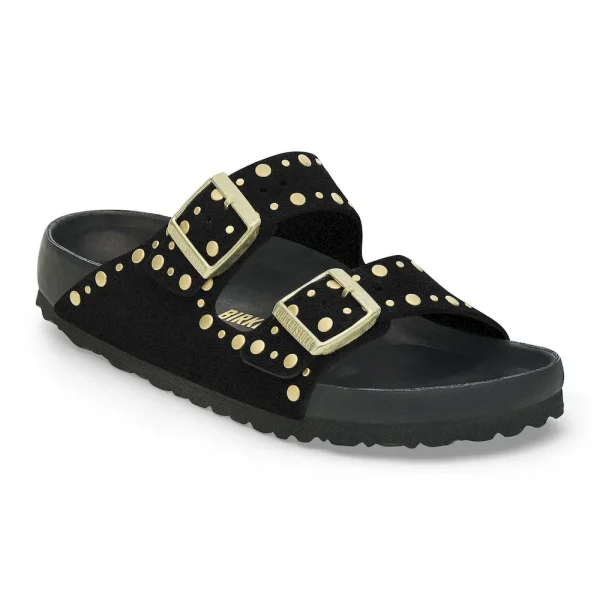 Arizona Rivets Suede Leather Black
