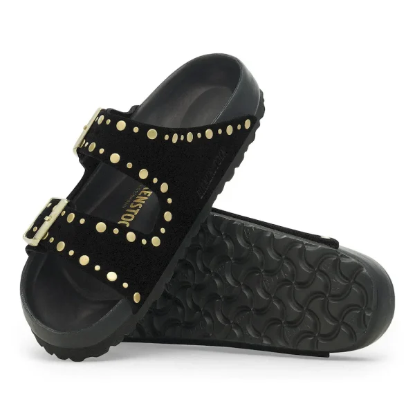 Arizona Rivets Suede Leather Black - Image 4