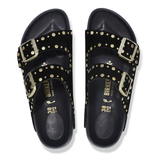 Arizona Rivets Suede Leather Black - Image 5