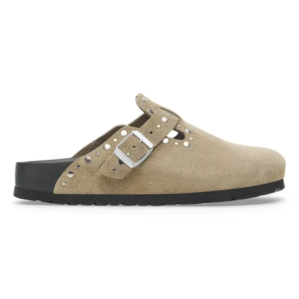 Boston Rivets Suede Leather Taupe - Image 7