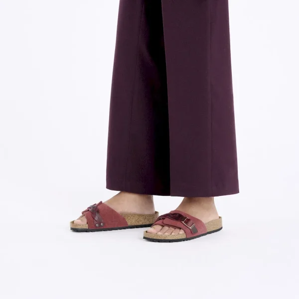 Oita Braided Suede Leather Zinfandel - Image 2
