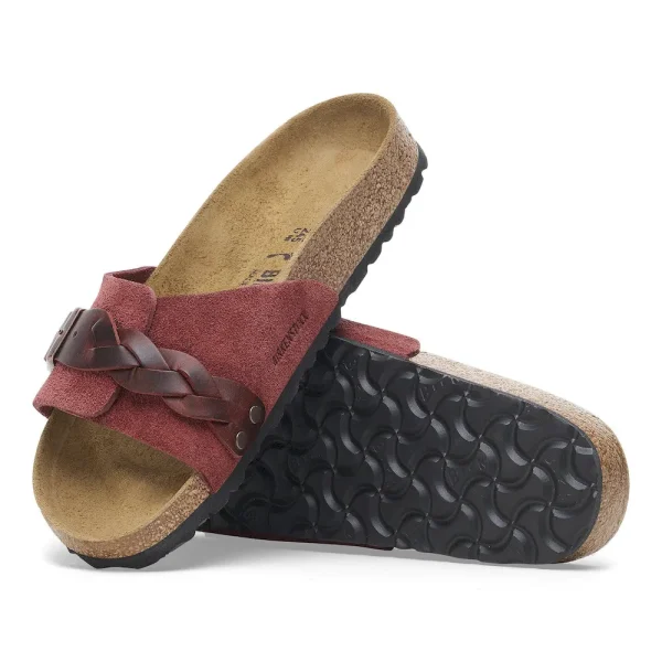 Oita Braided Suede Leather Zinfandel - Image 4