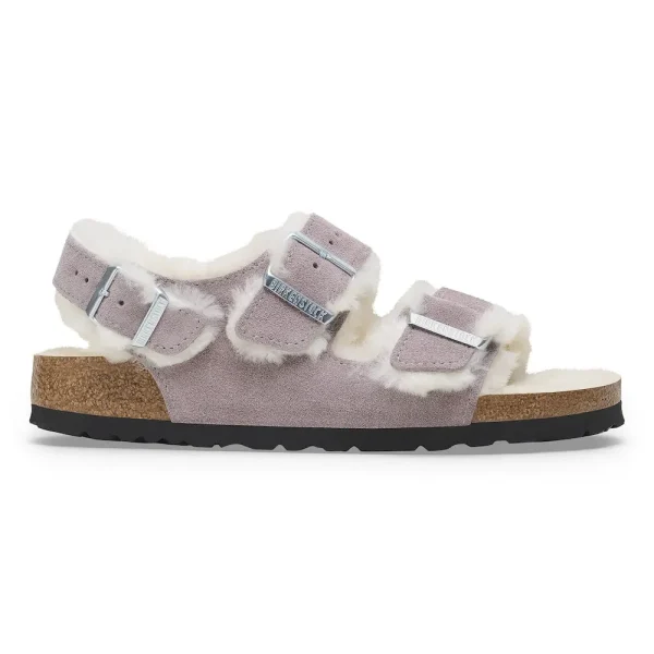Milano Suede Shearling Suede Leather-Shearling Faded Purple - Image 5