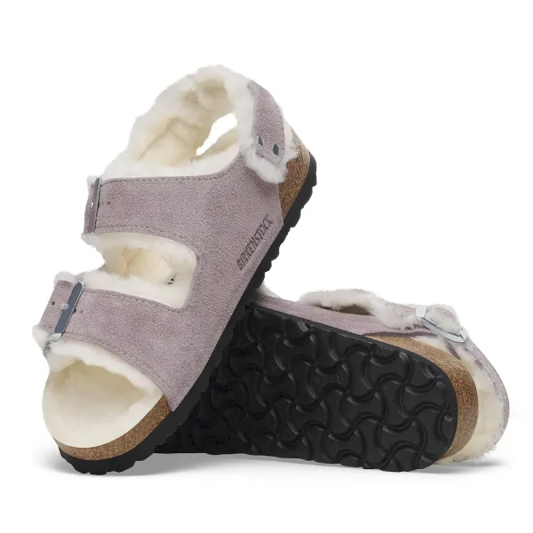 Milano Suede Shearling Suede Leather-Shearling Faded Purple - Image 2