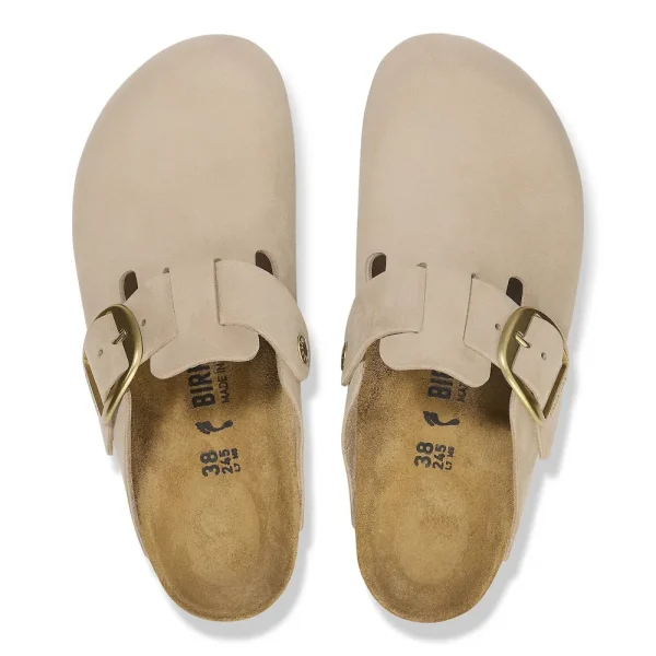 Boston Big Buckle Nubuck Leather Sandcastle - Image 5