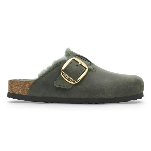 Boston Big Buckle Shearling Oiled Leather Thyme - Image 7