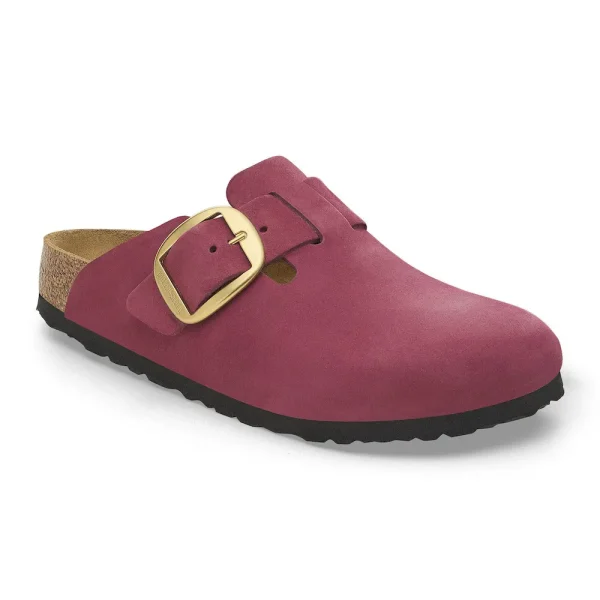 Boston Big Buckle Nubuck Leather Berry Crush
