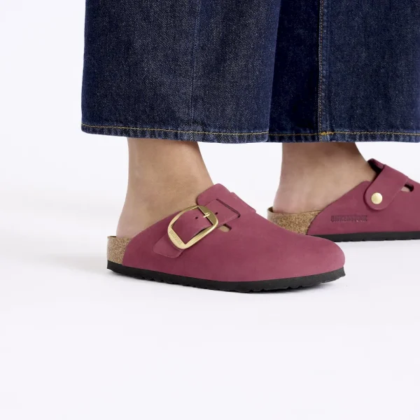Boston Big Buckle Nubuck Leather Berry Crush - Image 3