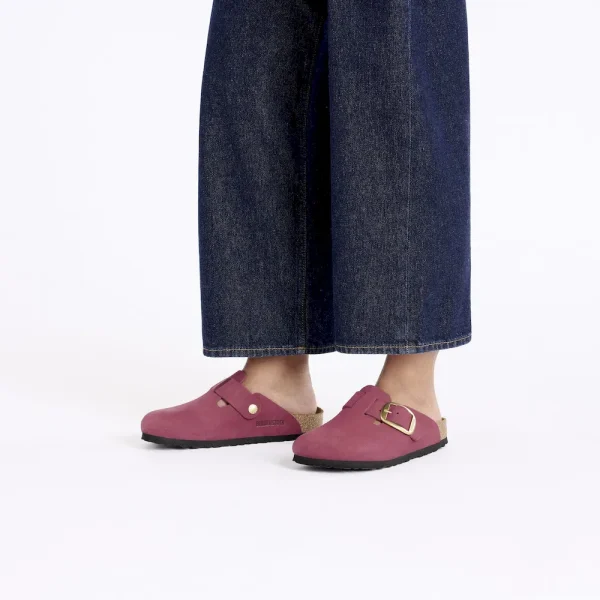 Boston Big Buckle Nubuck Leather Berry Crush - Image 2