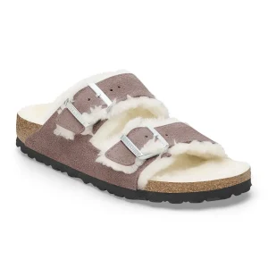 Arizona Shearling Suede Leather Faded Purple
