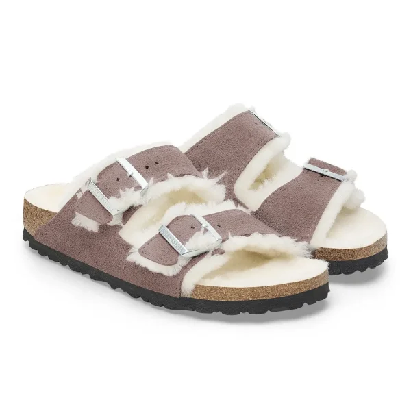 Arizona Shearling Suede Leather Faded Purple - Image 6