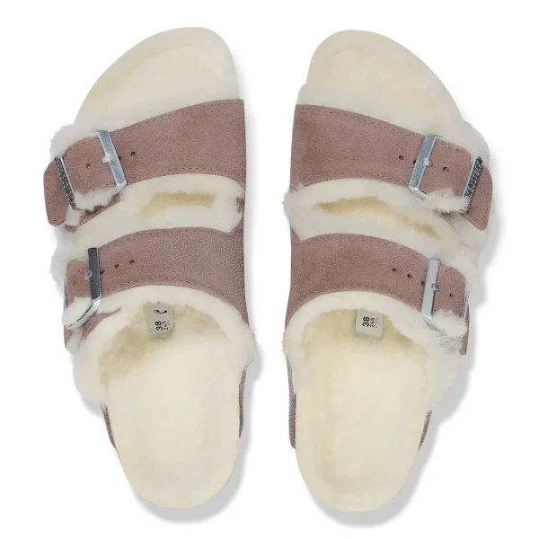 Arizona Shearling Suede Leather Faded Purple - Image 5