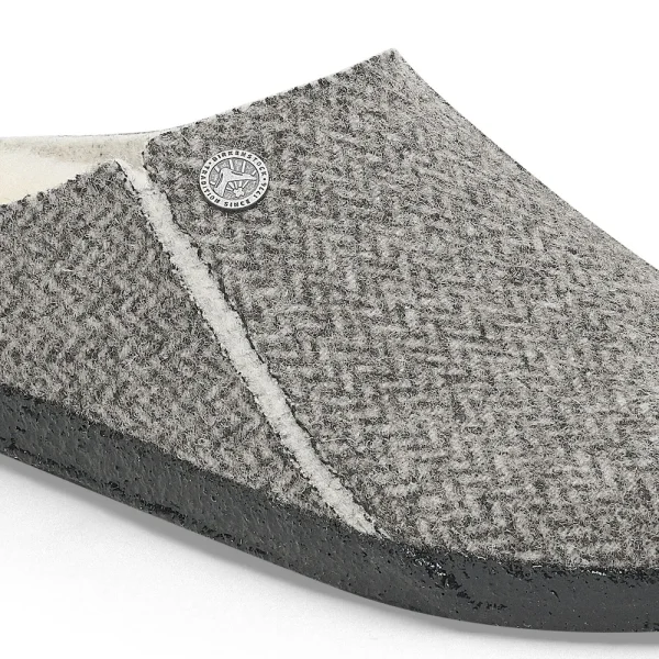 Zermatt Wool Felt Herringbone Gray - Image 8