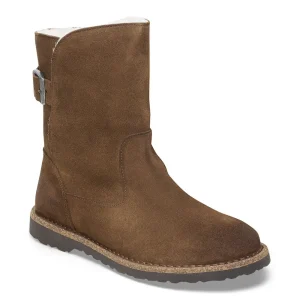 Uppsala Shearling Suede Leather Dark Tea