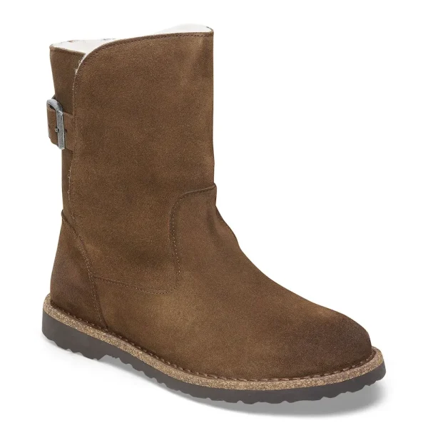 Uppsala Shearling Suede Leather Dark Tea