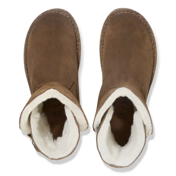 Uppsala Shearling Suede Leather Dark Tea - Image 5