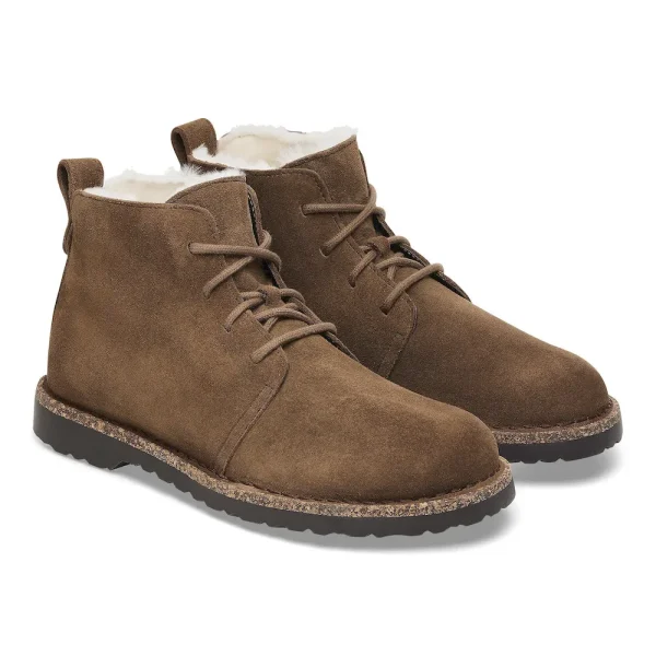 Uppsala Mid Shearling Suede Leather Dark Tea - Image 6