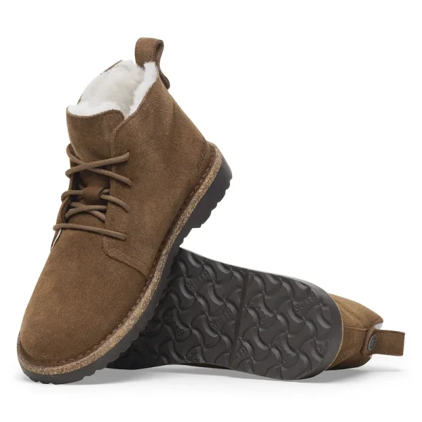 Uppsala Mid Shearling Suede Leather Dark Tea - Image 4