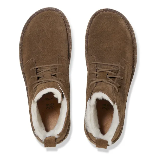 Uppsala Mid Shearling Suede Leather Dark Tea - Image 5