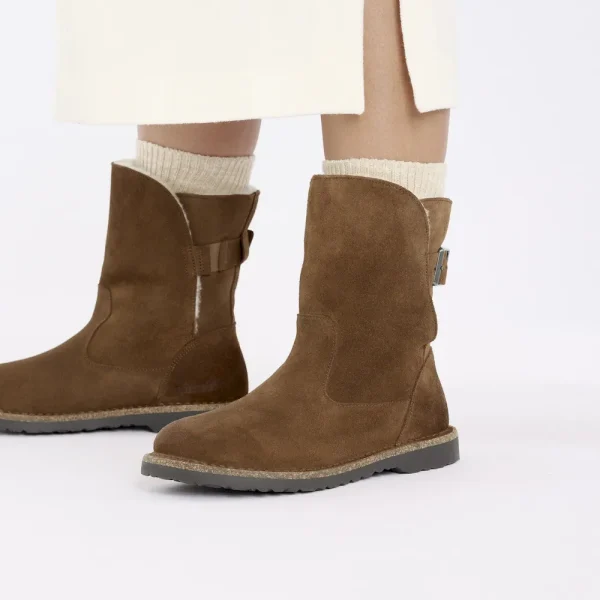 Uppsala Shearling Suede Leather Dark Tea - Image 3