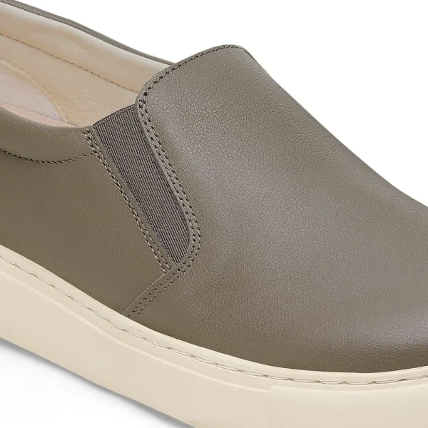 Oswego Mixed Leather Concrete Gray - Image 8