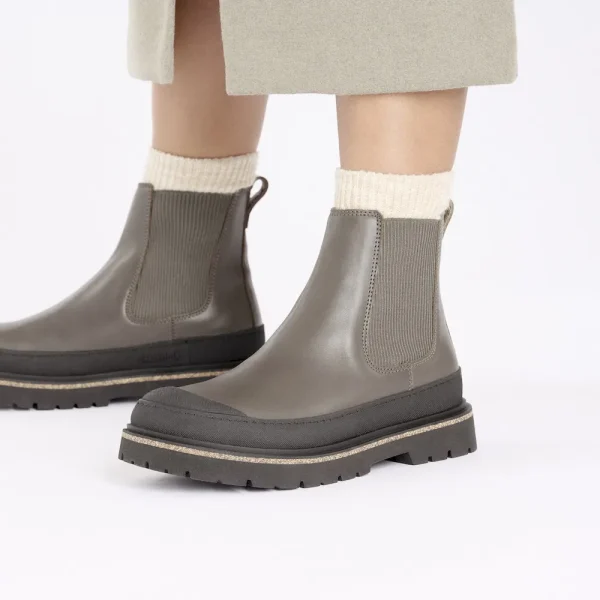 Prescott Slip On Women Oiled Leather Concrete Gray - Image 3