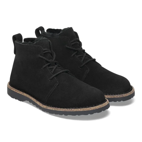 Uppsala Mid Shearling Suede Leather Black - Image 6
