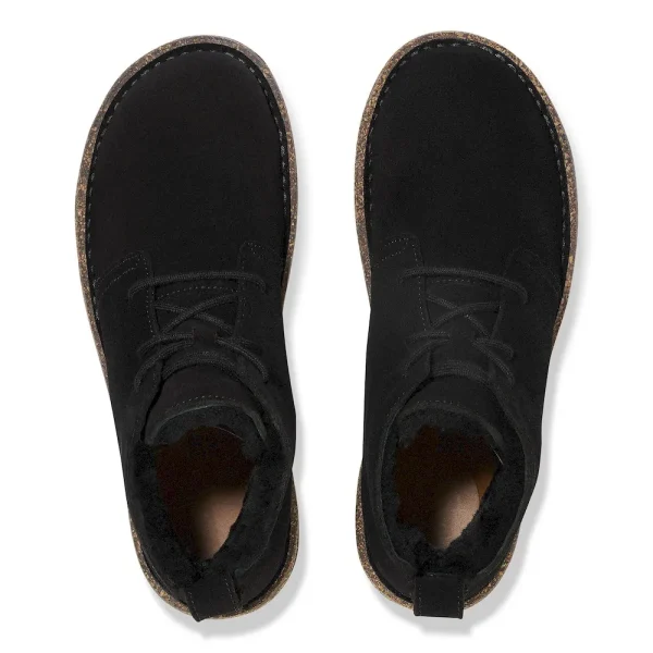 Uppsala Mid Shearling Suede Leather Black - Image 5
