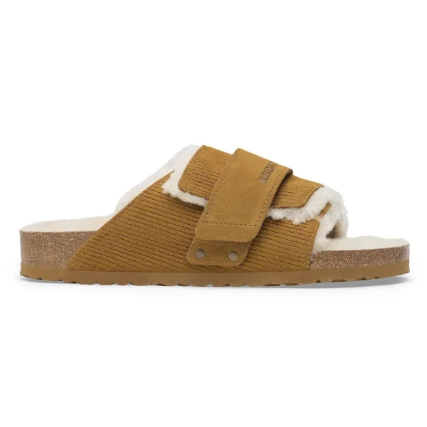 Kyoto Shearling Suede Leather-Shearling Corduroy Cork Brown - Image 5