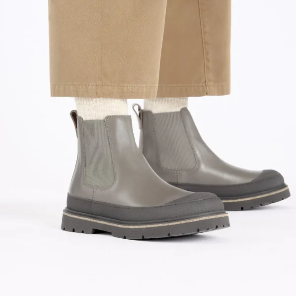 Prescott Slip On Men Oiled Leather Concrete Gray - Image 7