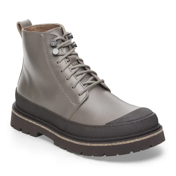 Prescott Lace Women Oiled Leather Concrete Gray