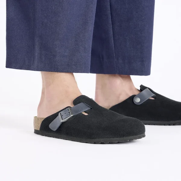 Boston Mixed Leather Midnight Blue - Image 8