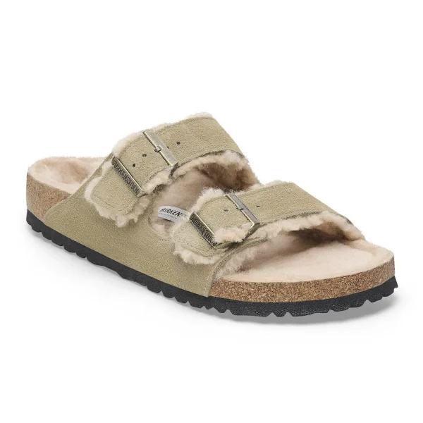 Arizona Shearling Suede Leather Taupe