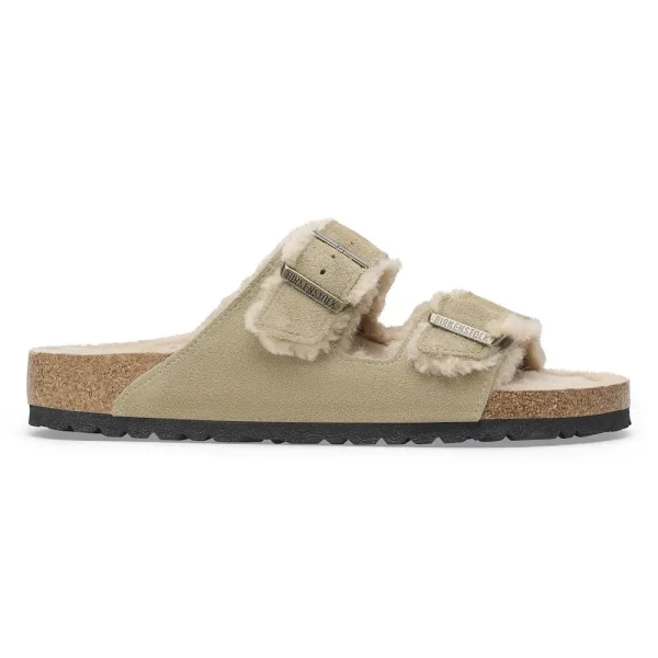 Arizona Shearling Suede Leather Taupe - Image 5