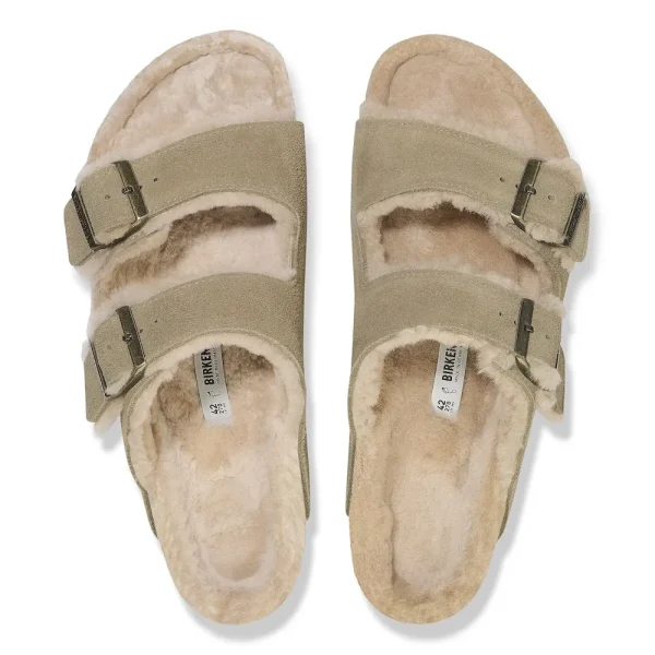 Arizona Shearling Suede Leather Taupe - Image 3